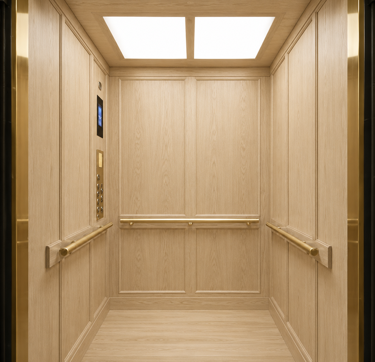Cabin phun sơn họa tiết vân gỗ sồi trắng 